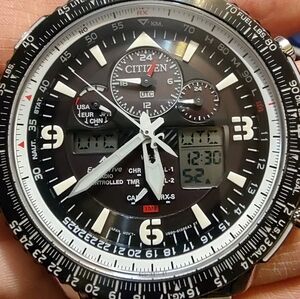 Citizen sky hawk eco drive solar watch